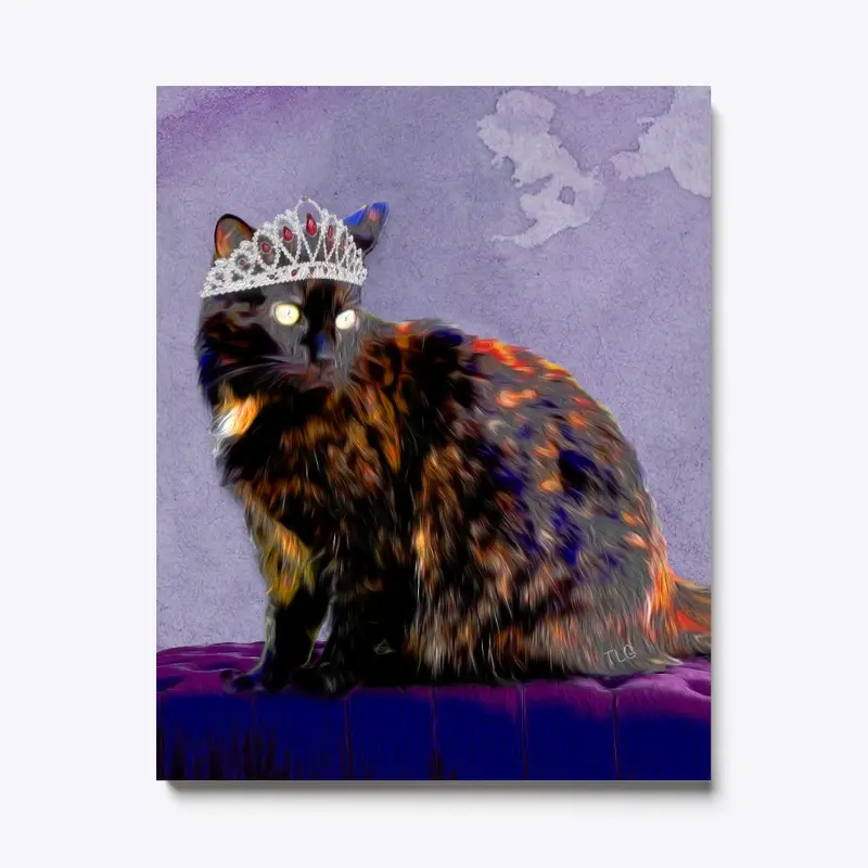 Princess Cat Canvas Print