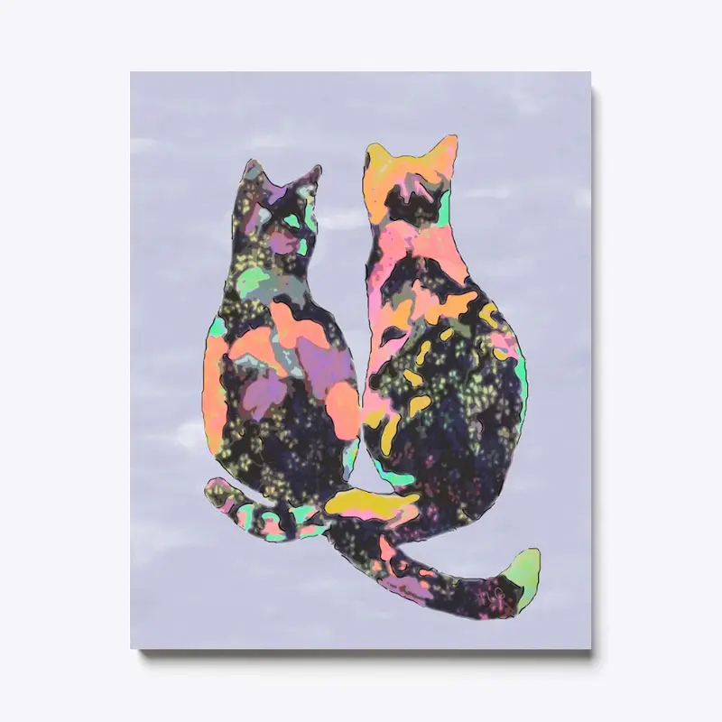 Calico Cats Canvas Print