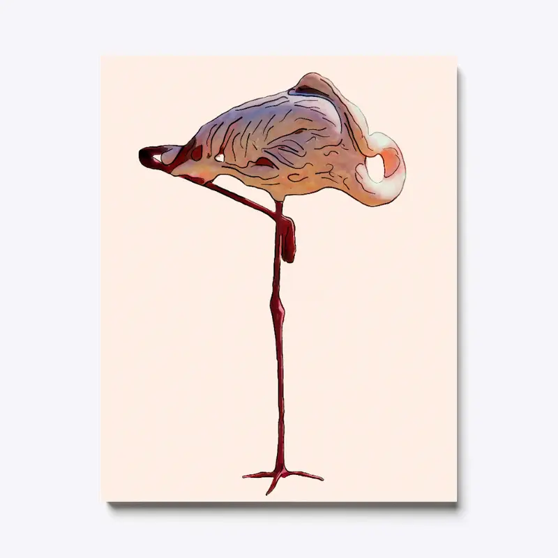 Balance. Flamingo Canvas Print